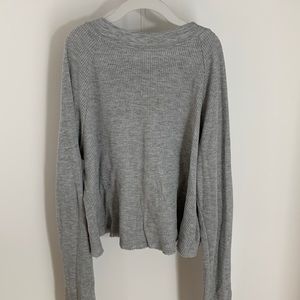 brandy melville grey cropped sweater